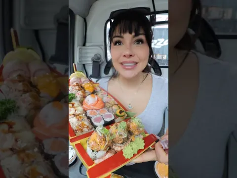Sushi Boat Mukbang #shorts