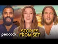 Mrs Davis Set Diaries with Betty Gilpin Jake McDorman and Andy McQueen
