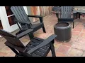 PE Folding Adirondack Chairs--weather proof