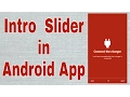 How to Create Intro Slider in Android App without plugin
