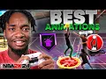 THE BEST SHOT CREATOR ANIMATIONS ON NBA 2K24 MOST BROKEN DRIBBLE PULL UP HOP JUMPER FADE