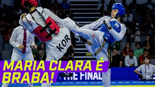 SOBERANA! MARIA CLARA É O BRASIL NO LUGAR MAIS ALTO DO PÓDIO | LUTA COMPLETA | Combate.globo