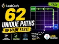 LeetCode 62 Unique Paths Dynamic Programming Explained Java Solution