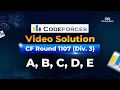 Codeforces Round 1107 Div 3 Problems A-E Solution CPS Academy
