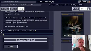 Learn Basic String and Array Methods by Building a Music Player FreeCodeCamp