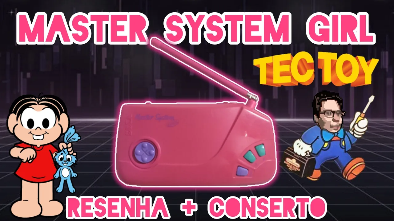 MASTER SYSTEM GIRL TECTOY - RESENHA E MANUTENÇÃO
