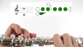 beginner flute lesson 5 first note d
