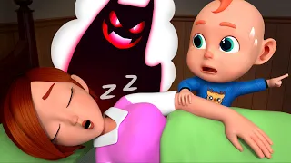 Monster in the Dark | Mommy I'm So Scared | Funny Nursery Rhymes & More Kids Songs | Rosoo