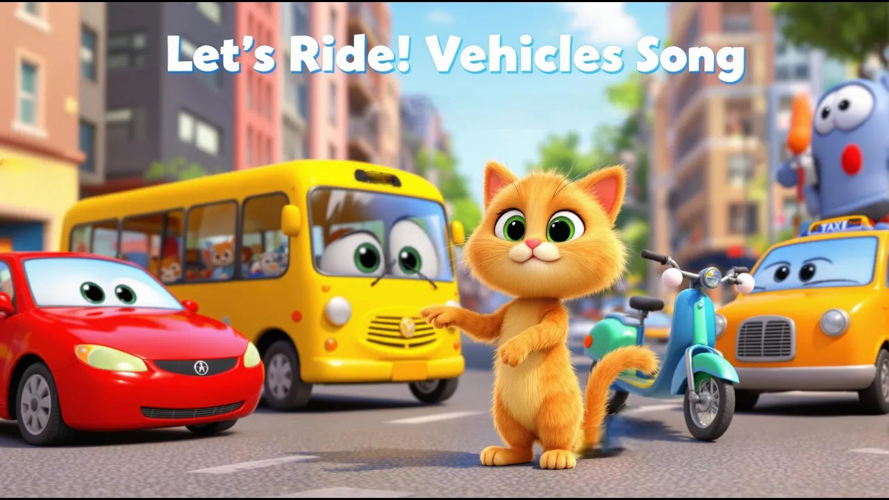 Learn Everyday Vehicles with Zat the Curious Cat | Cars, Buses, Bikes & More! Learn Everyday Vehicles with Zat the Curious Cat | Cars, Buses, Bikes & More!