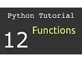 Functions Python Tutorial