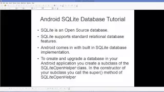 Android SQLite Database Tutorial 1 Introduction Creating Database and Tables Part 1 YouTube