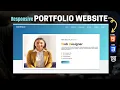 Personal Portfolio Website Using HTML CSS JavaScript Responsive Website Design In Hindi