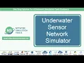 Underwater Sensor Network Simulator Underwater Sensor Network Simulator Projects