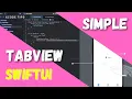 Create Simple Tab Bar View in SwiftUI Xcode 14 2022