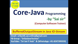 159 BufferedOutputStream in Java IO-Stream Input-Streams Output-Streams in Java IO-Streams