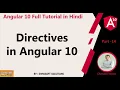 Directives in Angular 10 Angular 10 Full Tutorial in Hindi