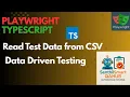 Playwright How to Read Test Data from CSV and Fill Web Forms Automatically Playwright with CSV