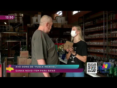 Avô dono de "Fusca incrível" ganha novo item para rifar