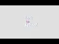 Animated welcome back text template