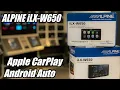 Alpine ILX-W650 unboxing and demo Double DIN radio Apple CarPlay and Android Auto for under 300