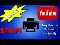 STOP Typing Recipes Get ANY YouTube Recipe PRINTED Instantly