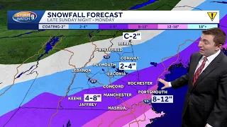 Slick road conditions after snow more to come Monday