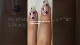 رسم عيون على الأظافر تجننن 