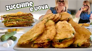 SOLO ZUCCHINE UOVA E FORMAGGIO facile veloce ed economico 