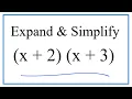 Expand Simplify x 2 x 3