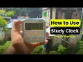 PLUZNIQ Digital Clock How To Use Easy Step-by-Step in Hindi Best Study Clock