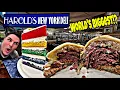 World s BIGGEST Reuben Cake Slice at Harold s NY Deli