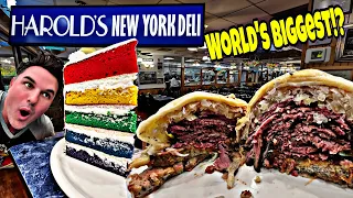 World s BIGGEST Reuben Cake Slice at Harold s NY Deli