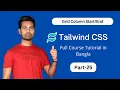 how to span grid template column in tailwind css or grid column start end