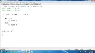 Function With Multiple Return Statement