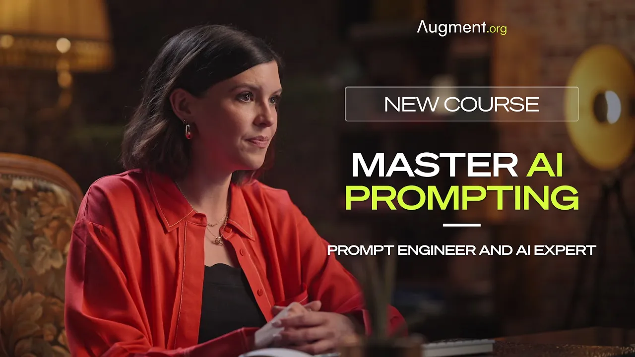 Augment Business School — Georgia Lewis Anderson — Master AI Prompting (YouTube video ad)