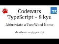 Codewars - Typescript