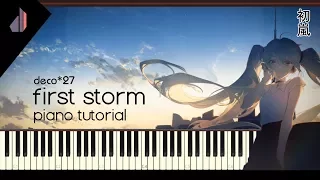 Download First Storm // 初嵐 (Miku) [Deco*27] | Synthesia Piano Tutorial MP3