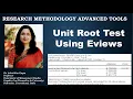 Unit Root Test Using Eviews-07 eviews unit root test stationry non stationary