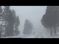 Treacherous conditions en route to Tahoe