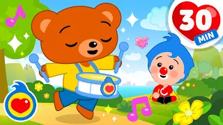 Plim Plim Y Bam 🐻🎶 Canciones Infantiles Para Cantar Y Jugar (30 Min) | Plim Plim