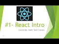 Part 1 - React JS For Beginners React JS Intro