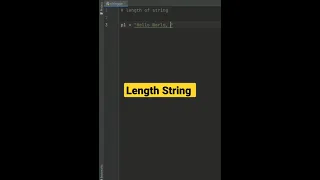 calculate length of the string in python program