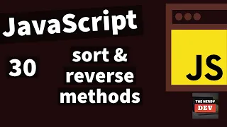 Demystifying JavaScript Tutorials For Beginners 2020 --The sort reverse methods
