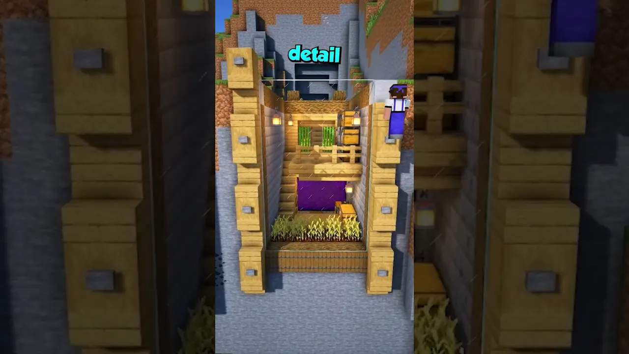 Minecraft Mountain Cliff House ???? Build Tutorial