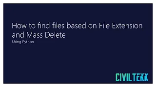 How to find files based on File Extension and Mass Delete Python