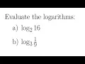 Try It Evaluating Logarithms Without a Calculator