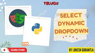 Python Playwright 2023 Part 16 How to Select Dynamic Dropdown Values in Playwright Telugu
