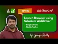 P5 - Launch Chrome Firefox Browsers using Selenium WebDriver Selenium Java
