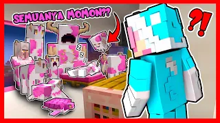MOMON TIDUR DAN DIDATANGIN SEMUA MOB BERBENTUK MOMON !! Feat @sapipurba Minecraft