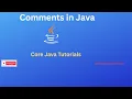 Comments in java